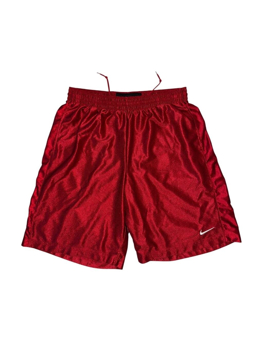 Vintage Nike Men's Basketball Shorts Large Shiny Athletic Red